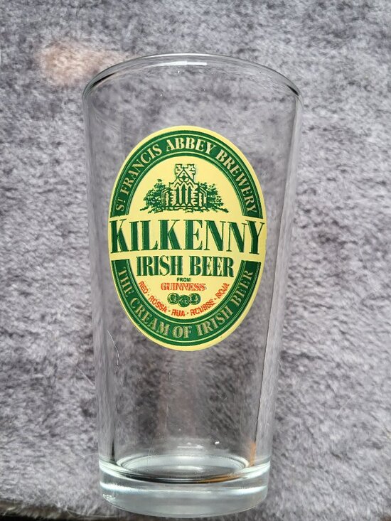 kilkenny Other - GUINNESS KILKENNY IRISH BEER FROM ST. FRANCIS ABBEY BREWERY 1 PINT BEER GLASS
